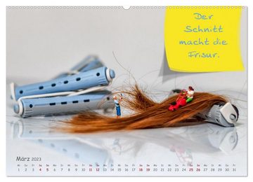 CALVENDO Wandkalender Hairliche Sprüche für alle Haareszeiten (Premium, hochwertiger DIN A2 Wandkalender 2023, Kunstdruck in Hochglanz)