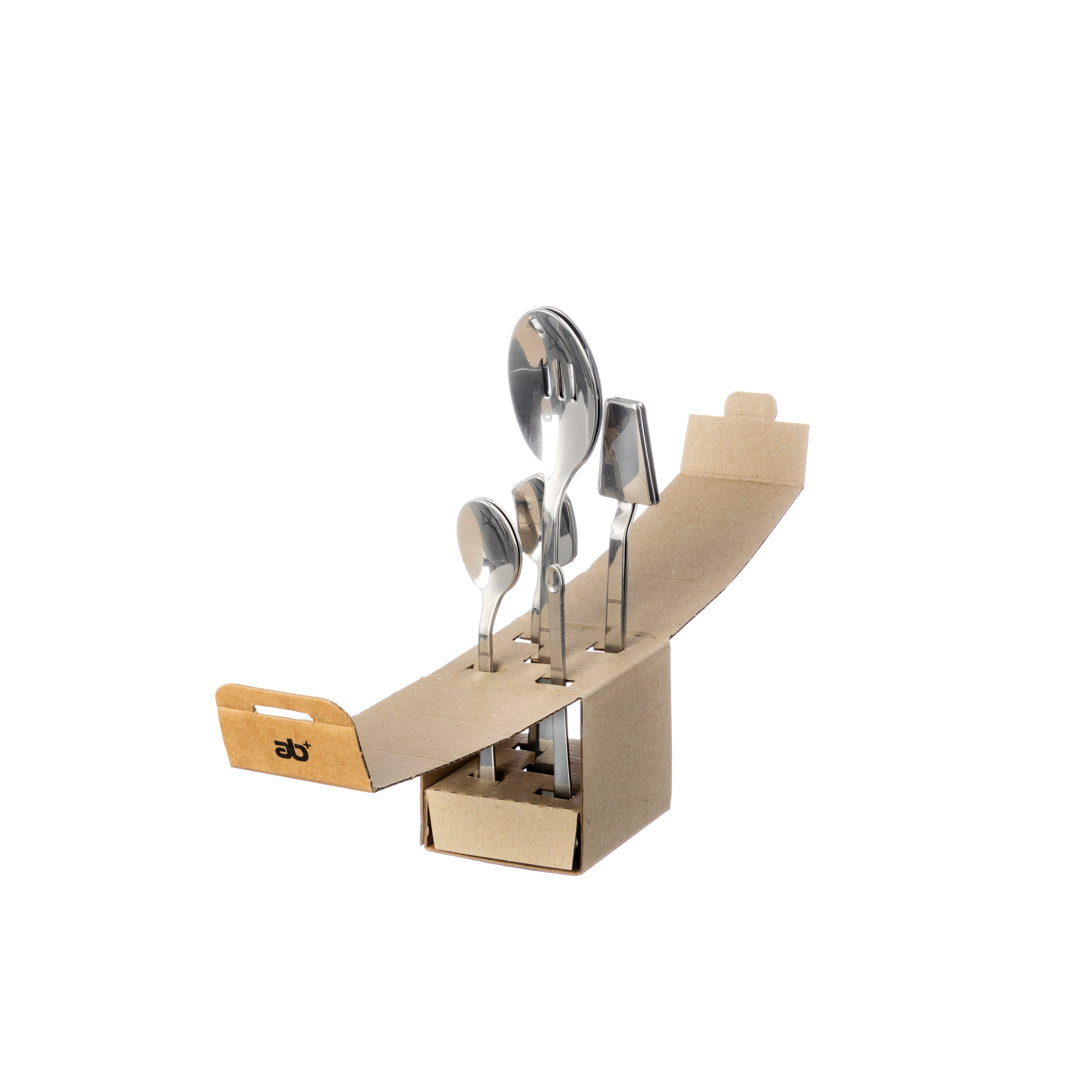 G.R.I.I.N. Besteck-Set Frühstücksset 10-teilig, 2 Personen, Edelstahl 18/10, Edelstahl 18/10