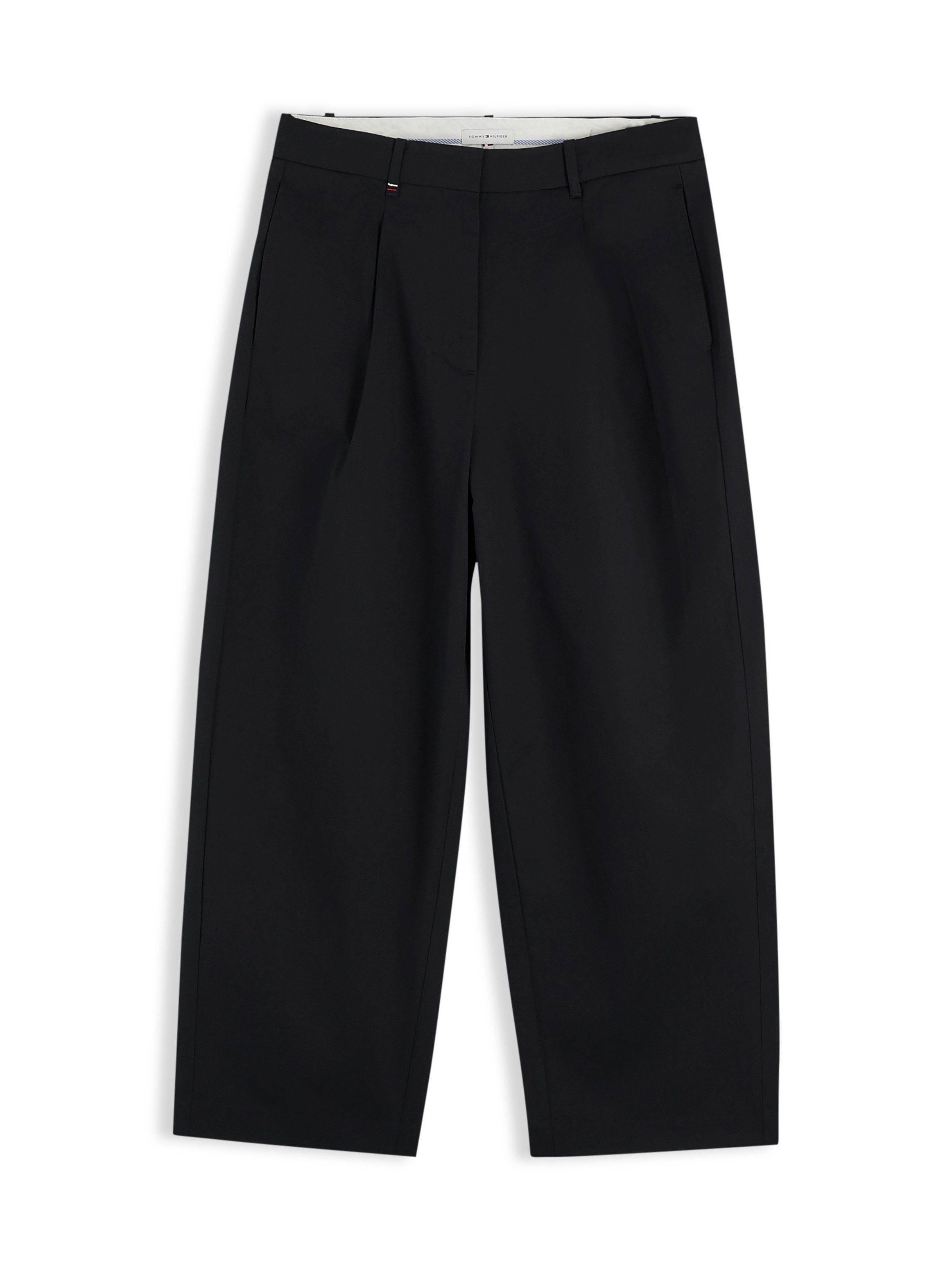 Tommy Hilfiger Chinohose COTTON BARREL PLEATED CHINO Baumwollmix, Mid Rise, Tapered – Bild 5 von 5