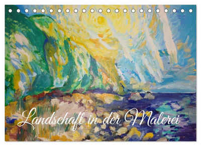 CALVENDO Wandkalender »Landschaft in der Malerei: Ein Kunstkalender (Tischkalender 2023 DIN A5 quer)«