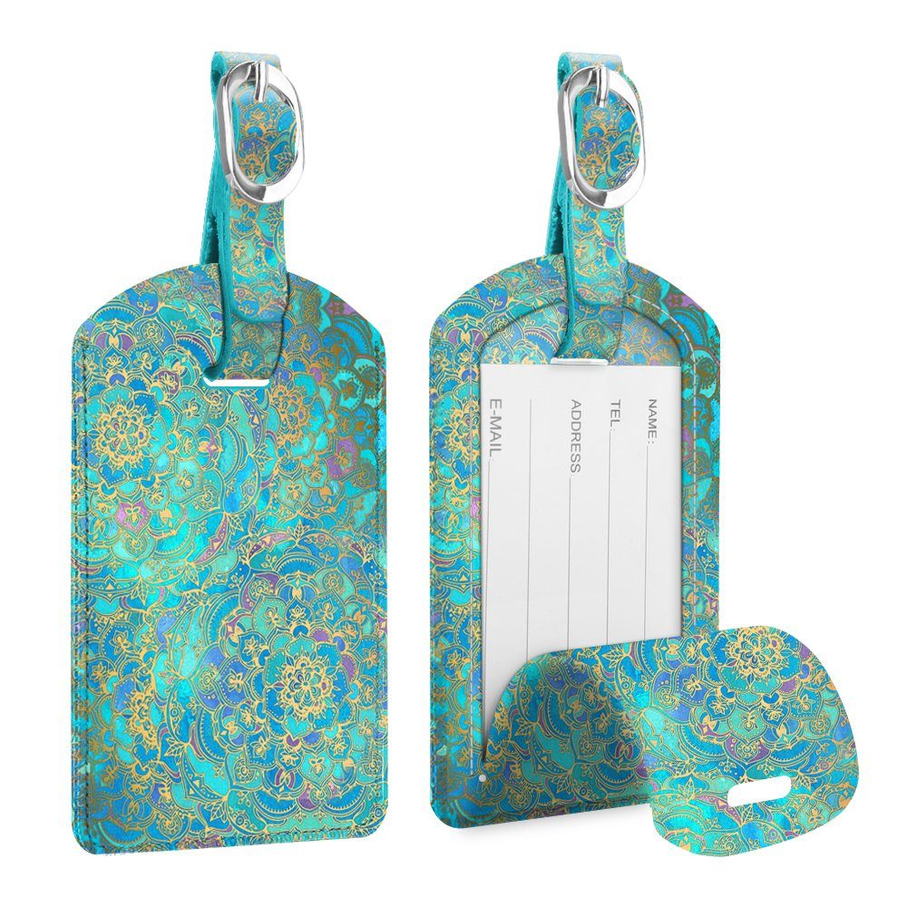 Fintie Gepäckanhänger Kofferanhänger aus Kunstleder, Gepäckanhänger ID Etik günstig online kaufen