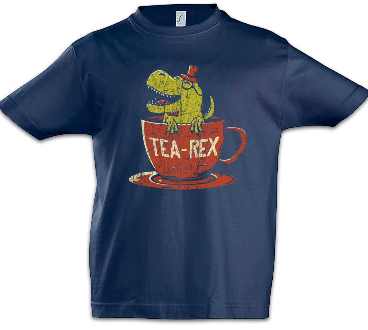 Print-Shirt Tea-Rex II Kinder T-Shirt Tyrannosaurus Tea Tee Rex T-Rex Dinosaurier