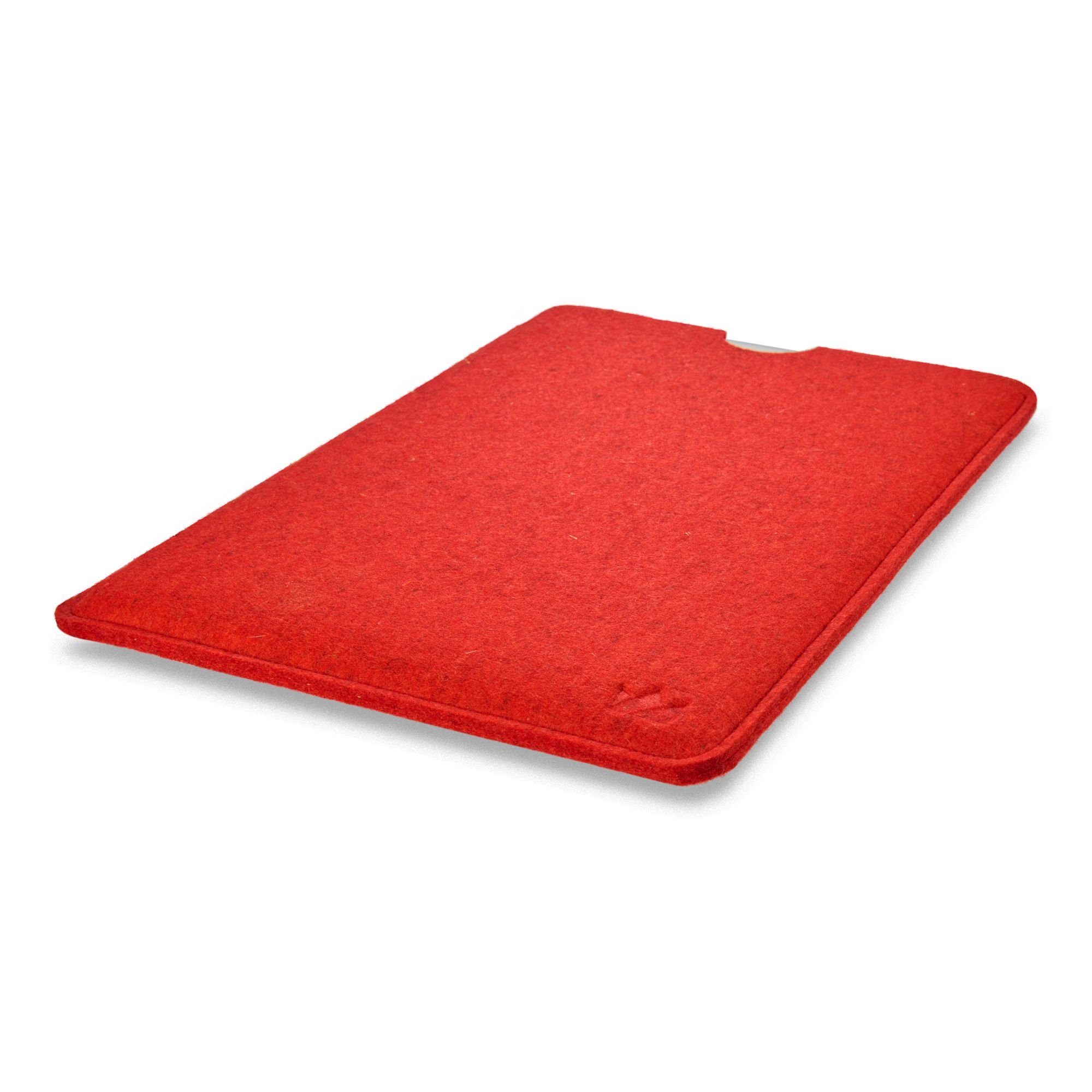 CoverKingz Laptoptasche Hülle für Filz Schurwolle, Made in MacBook Schutz Rot Apple Germany Zoll Tasche Handmade Pro 14" Case, 100