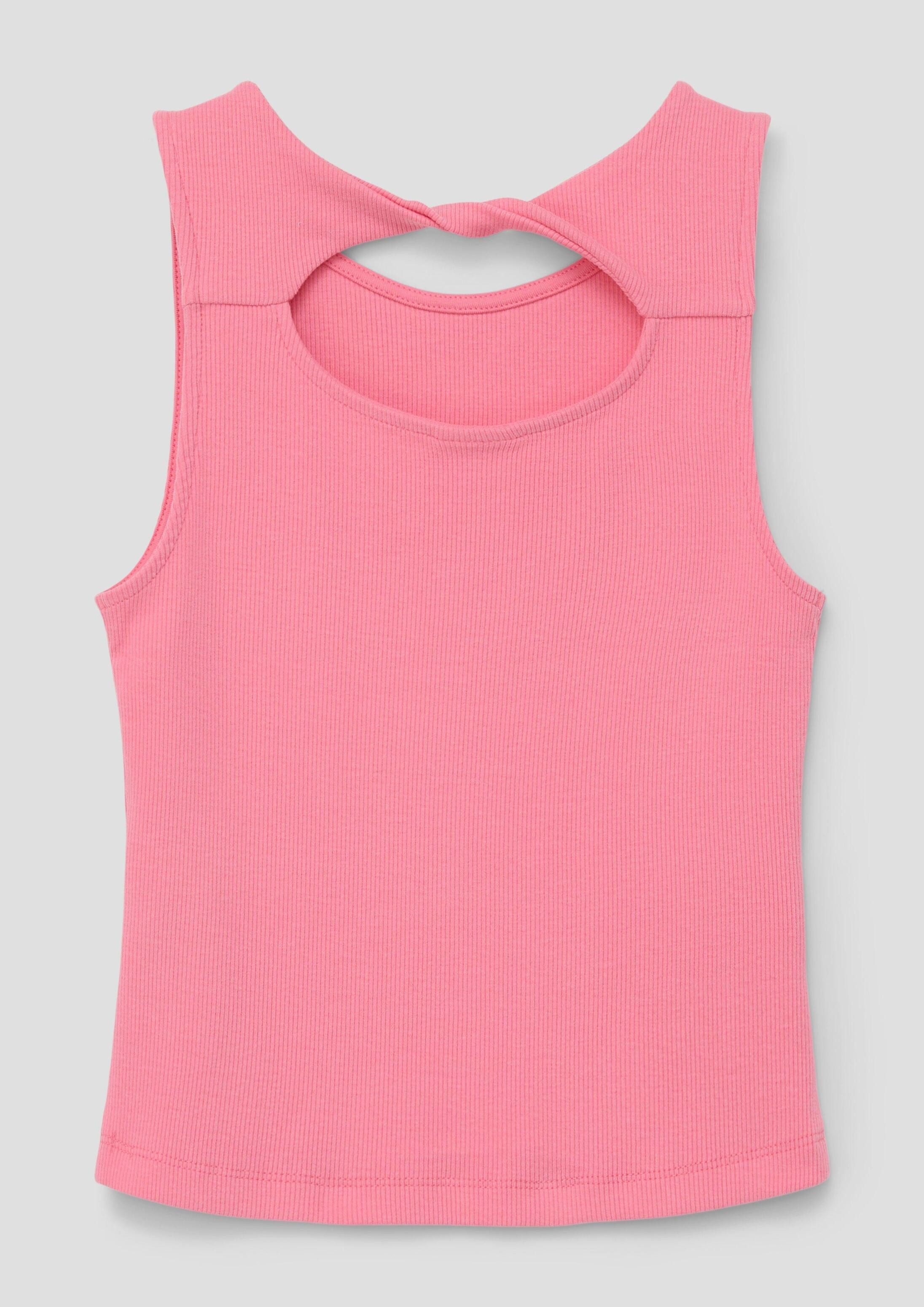 s.Oliver Muskelshirt T-Shirt Tank Top mit Rückenausschnitt
