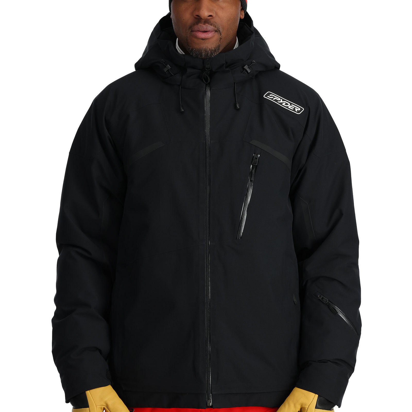 Spyder Skijacke Leader Jacket mit verstell- und abnehmbarem Schneefang
