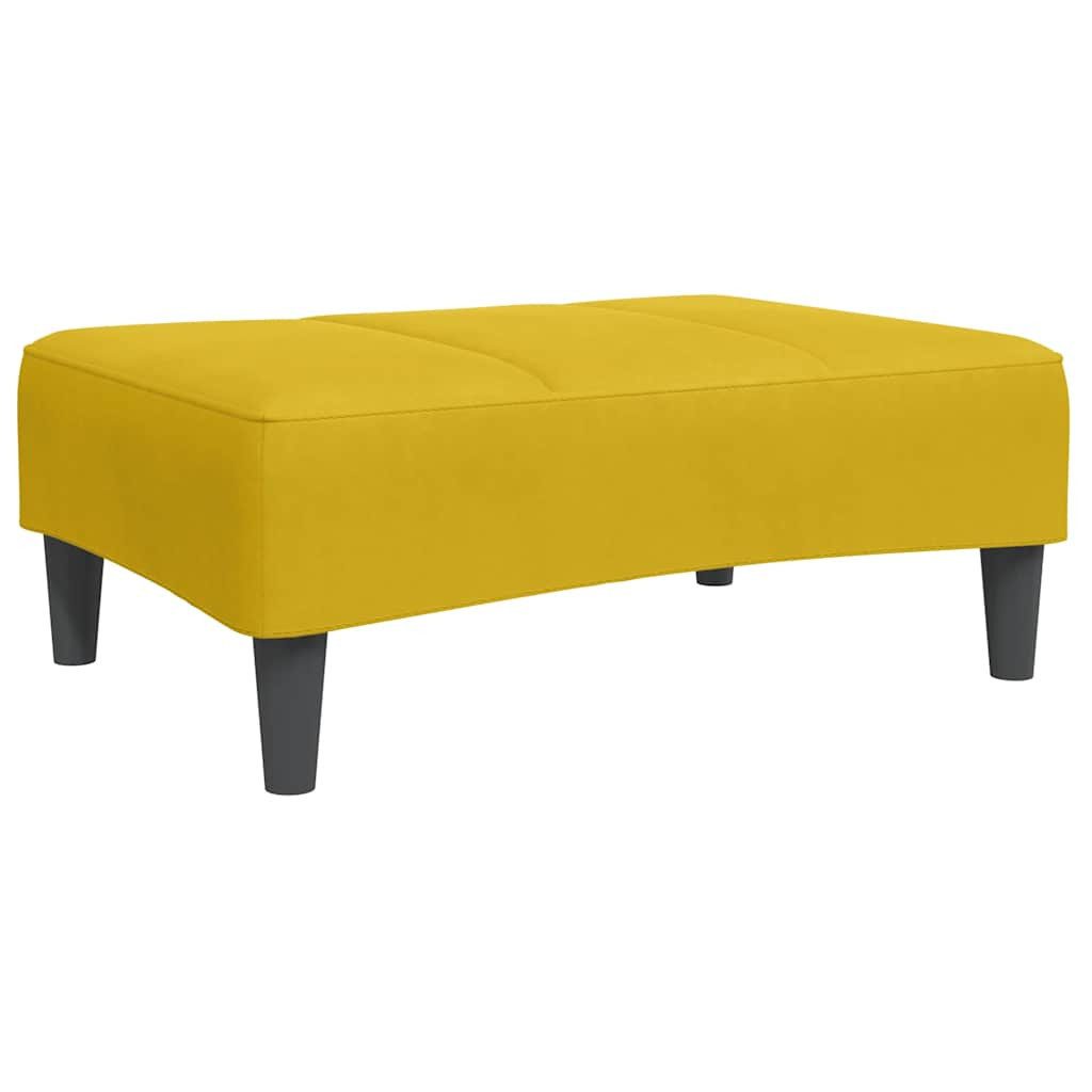 vidaXL Polsterhocker Fußhocker Gelb 77x55x31 cm Samt (1 St)