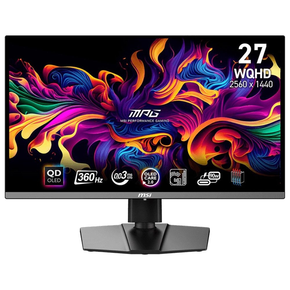 MSI MSI MPG 271QRX 27" QD-OLED Gaming Monitor. Gaming-Monitor (2560 x 1440 Pixel px, 2560 x 1440 Pixel, 0.03 ms Reaktionszeit, QLED, RGB Beleuchtung)