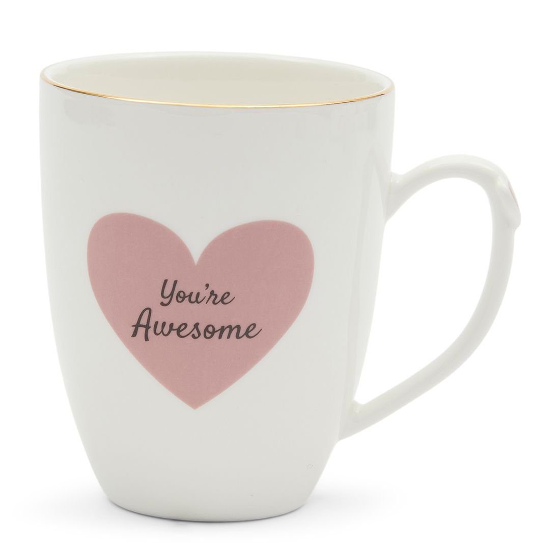 Rivièra Maison Tasse You're Awesome Mug, Kaffee und Tee Becher/Tasse, Porzellan