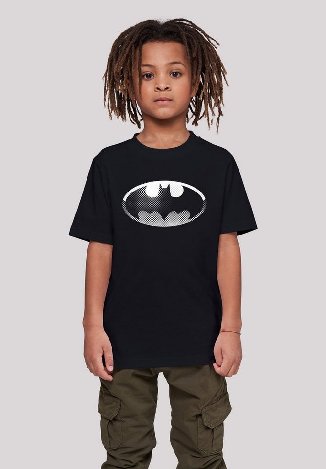 F4NT4STIC T-Shirt DC Comics Batman Spot Logo Unisex Kinder,Premium Merch, Jungen,Mädchen,Bedruckt, Sehr weicher Baumwollstoff mit hohem Tragekomfort