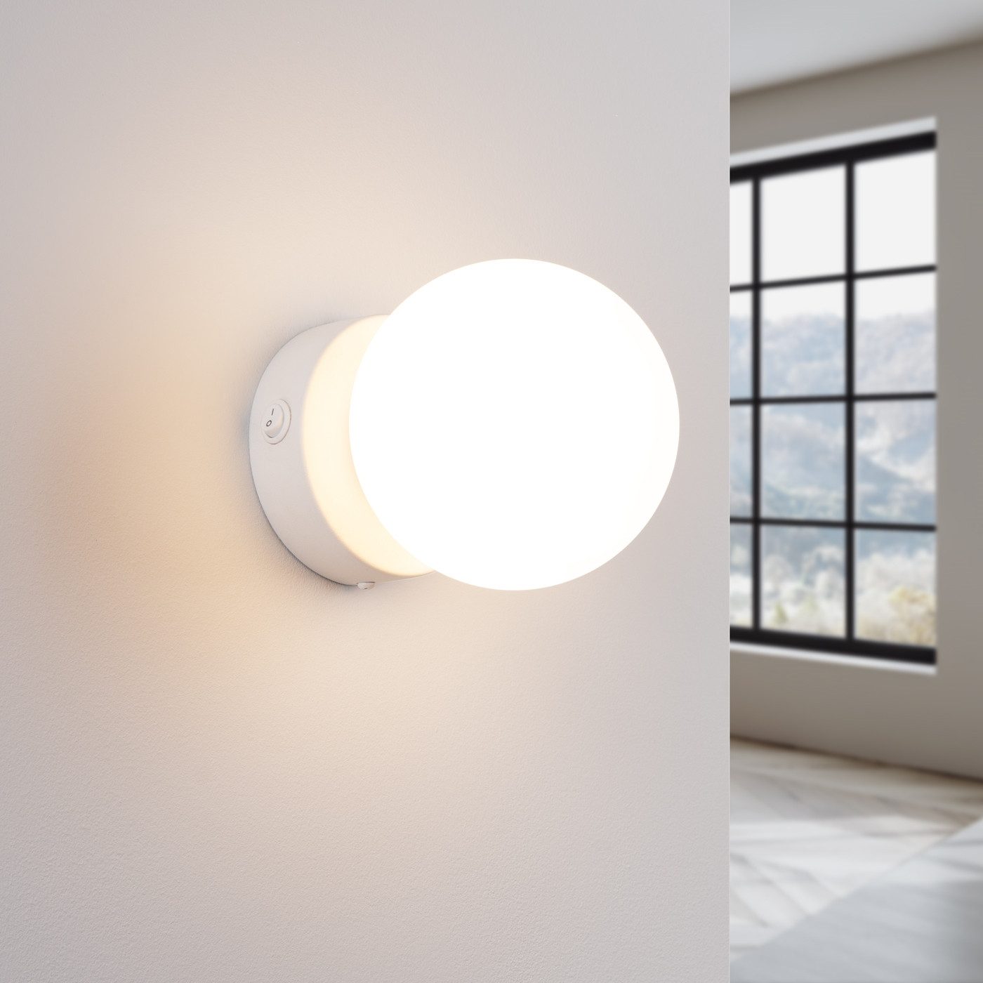 SOLLUX lighting Wandleuchte Wandlampe Yoli 1 Weiß, Nicht enthalten – Bild 3 von 5