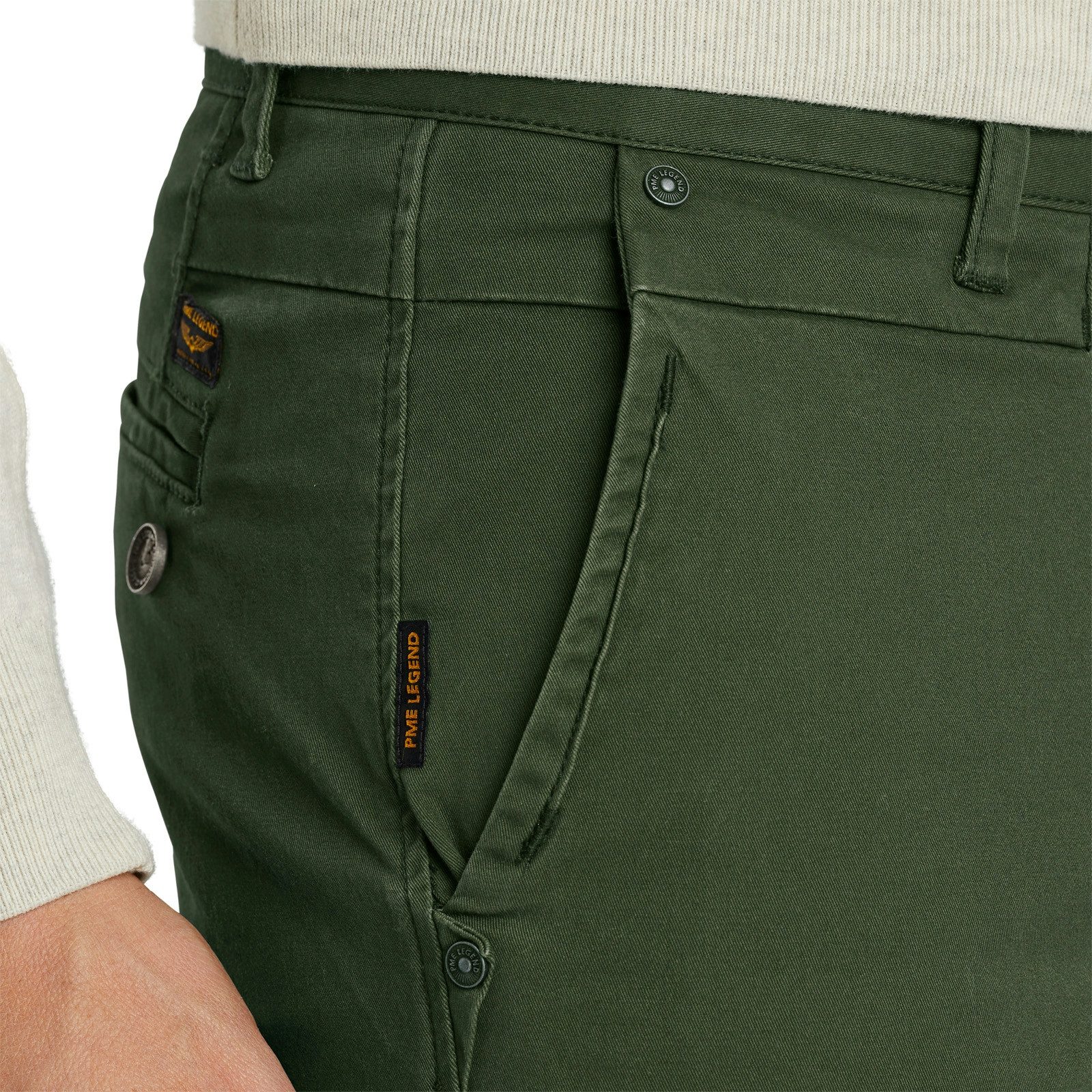 PME LEGEND Chinohose TWIN WASP CHINO LEFT HAND STRETCH TWILL mit Taschen – Bild 4 von 5