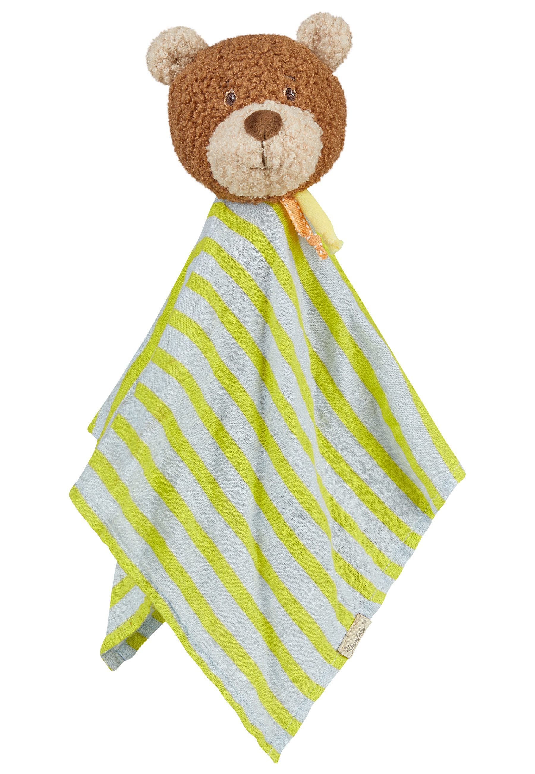 Sterntaler® Schmusetuch Schmusetuch L BÄR Bob, (1-tlg), kuschelig weich, leichtes Musselintuch, geknotete Enden zum Spielen