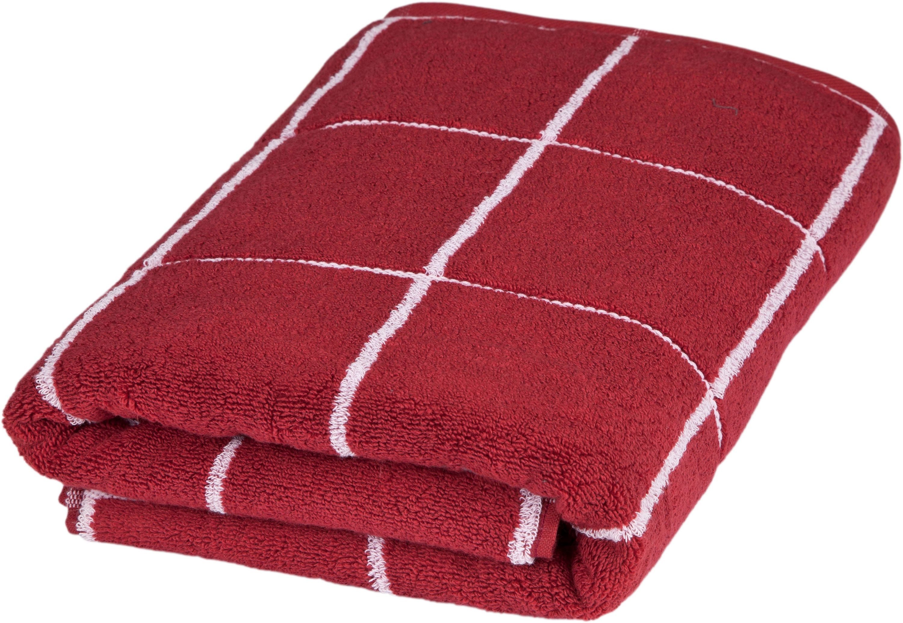 ROSS Duschtuch Uni, Frottier (1-St), Überkaro günstig online kaufen