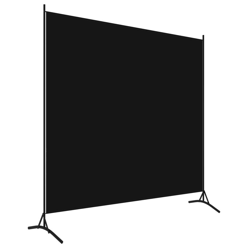 furnicato Raumteiler Paravent Schwarz 175x180 cm Stoff, 1-tlg. günstig online kaufen
