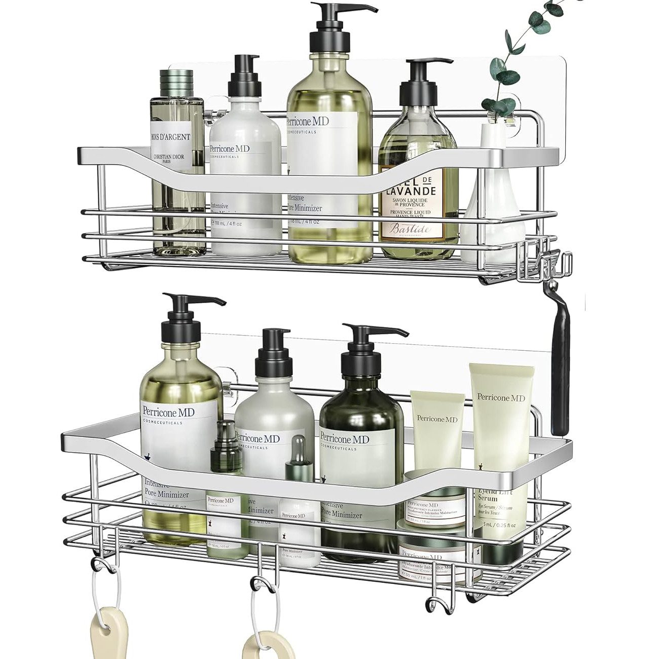 SURFOU Duschregal Duschablage Set ohne Bohren, Edelstahl Regal für Bad und günstig online kaufen