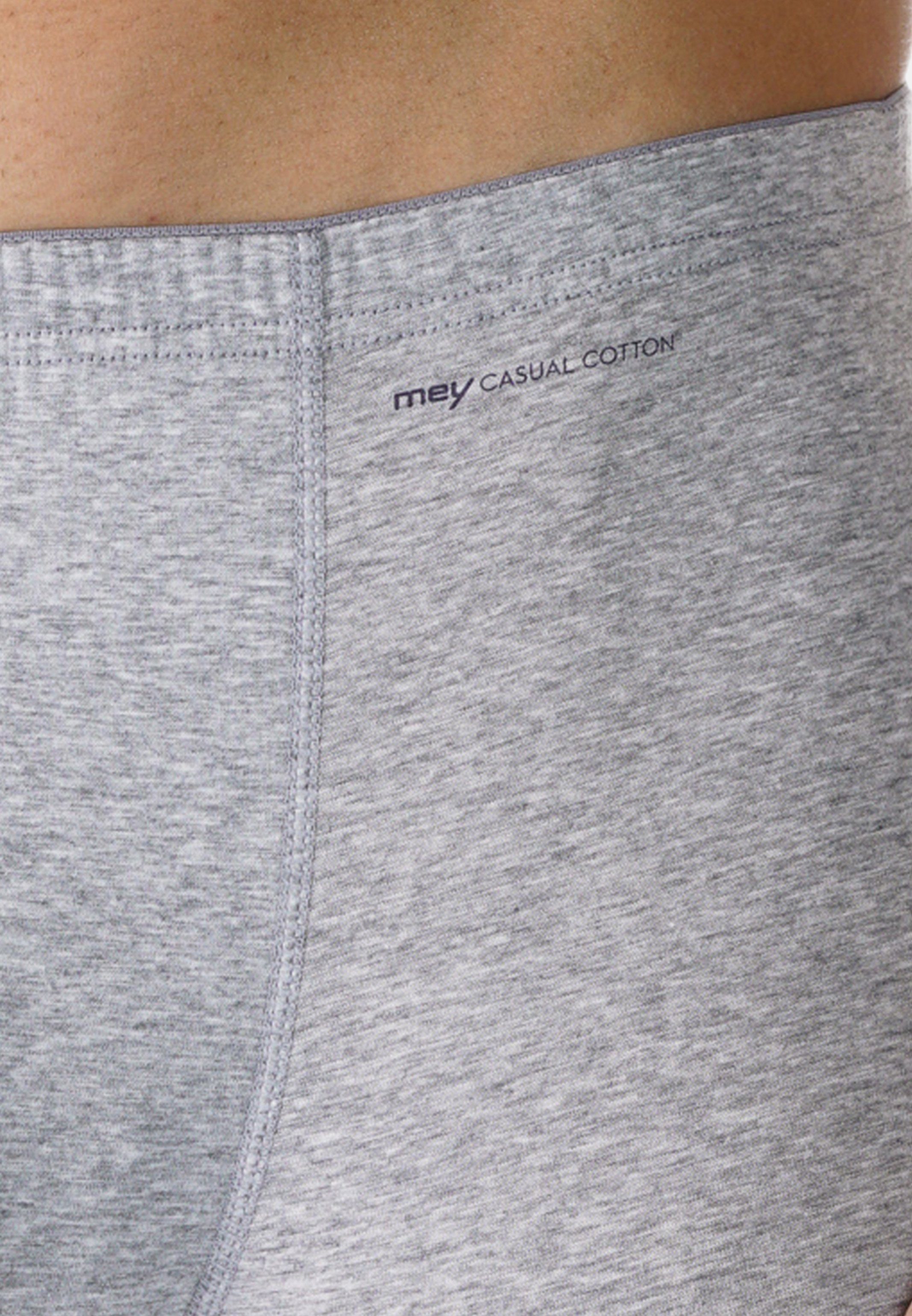 Mey - Ohne Casual Grey Baumwolle Short Light Melange Cotton Retro / (1-St) Eingriff Boxer Pant - - Retro