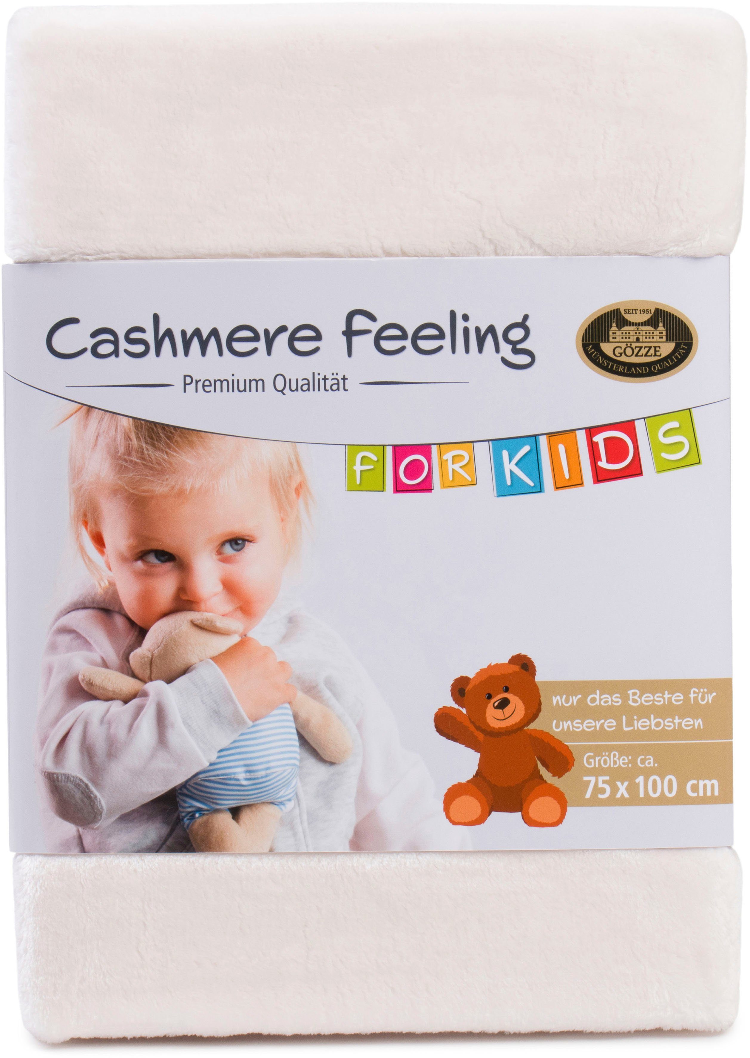 Kinderdecke Premium Cashmerefeeling, Gözze, kuschelig warm