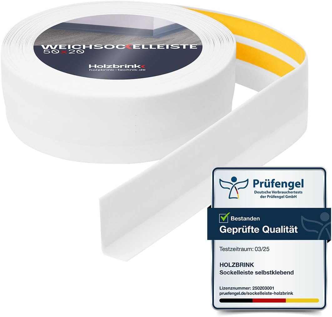 HOLZBRINK Sockelleiste HOLZBRINK selbstklebend PVC 50x20mm, 1 m, L: 100 cm, günstig online kaufen