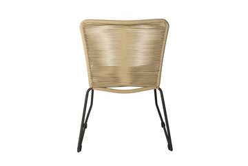 SAM® Gartenstuhl Asra, Outdoor-Seilstuhl, Farbe Taupe, mit Eisen-Gestell