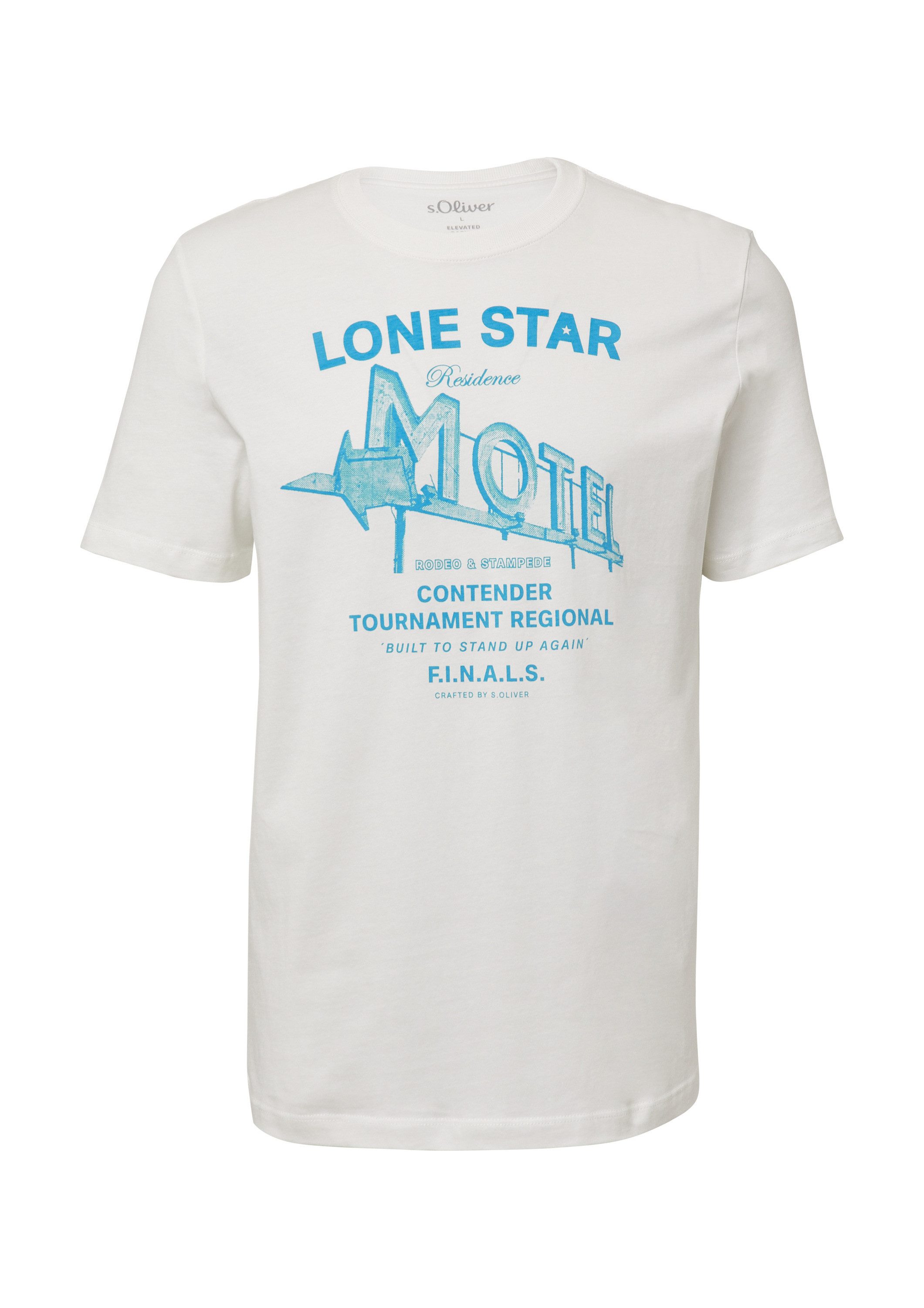 s.Oliver Kurzarmshirt T-Shirt T-Shirt mit Artwork günstig online kaufen