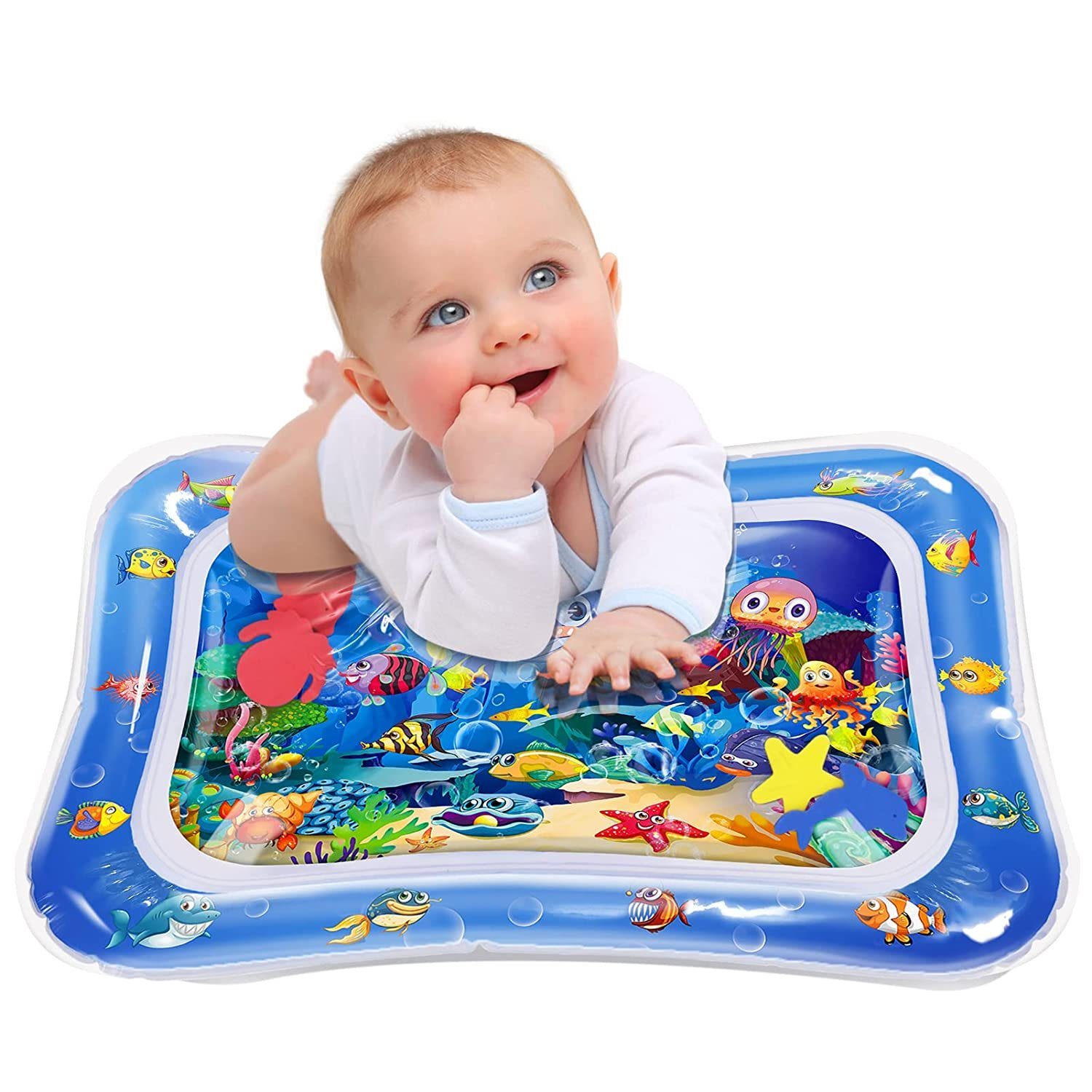 geeignet für 3-12 Monate BPA-freies Babyspielzeug verwendet für das Wachstum des Gehirns von Jungen und Mädchen Aktivitäts-Spiel-Center Baby-Spielzeug und Kleinkind-Unterhaltung Wasser-Spielmatte