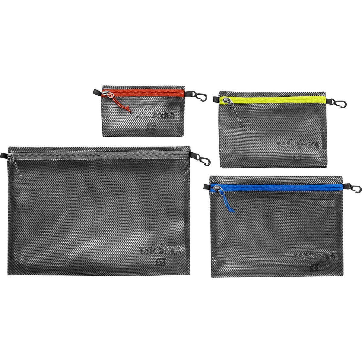 TATONKA® Smart-Wallet Zip Pouch Set IV, Praktisches Set aus vier wasserabweisenden Aufbewahrungstaschen in
