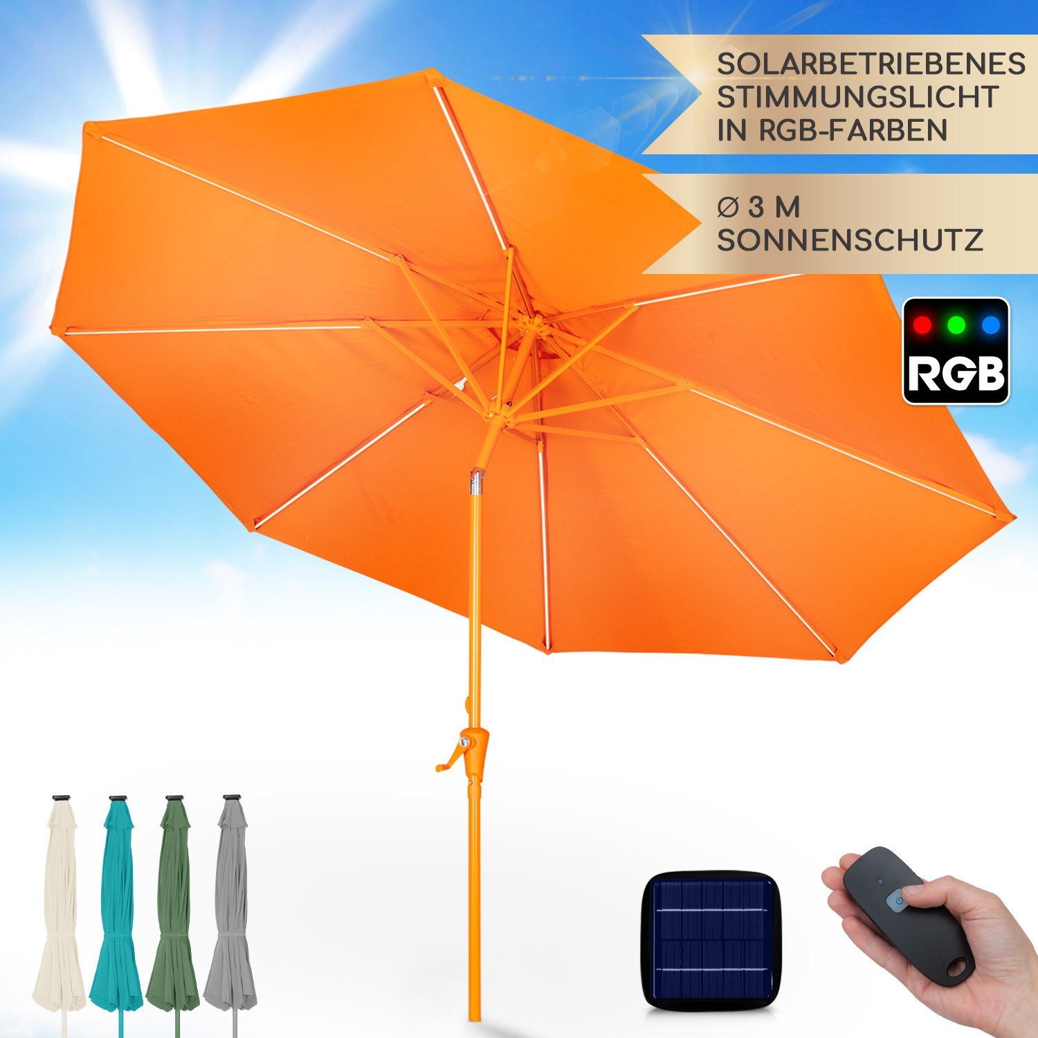 blumfeldt Sonnenschirm Blumfeldt Calais Sonnenschirm LED günstig online kaufen