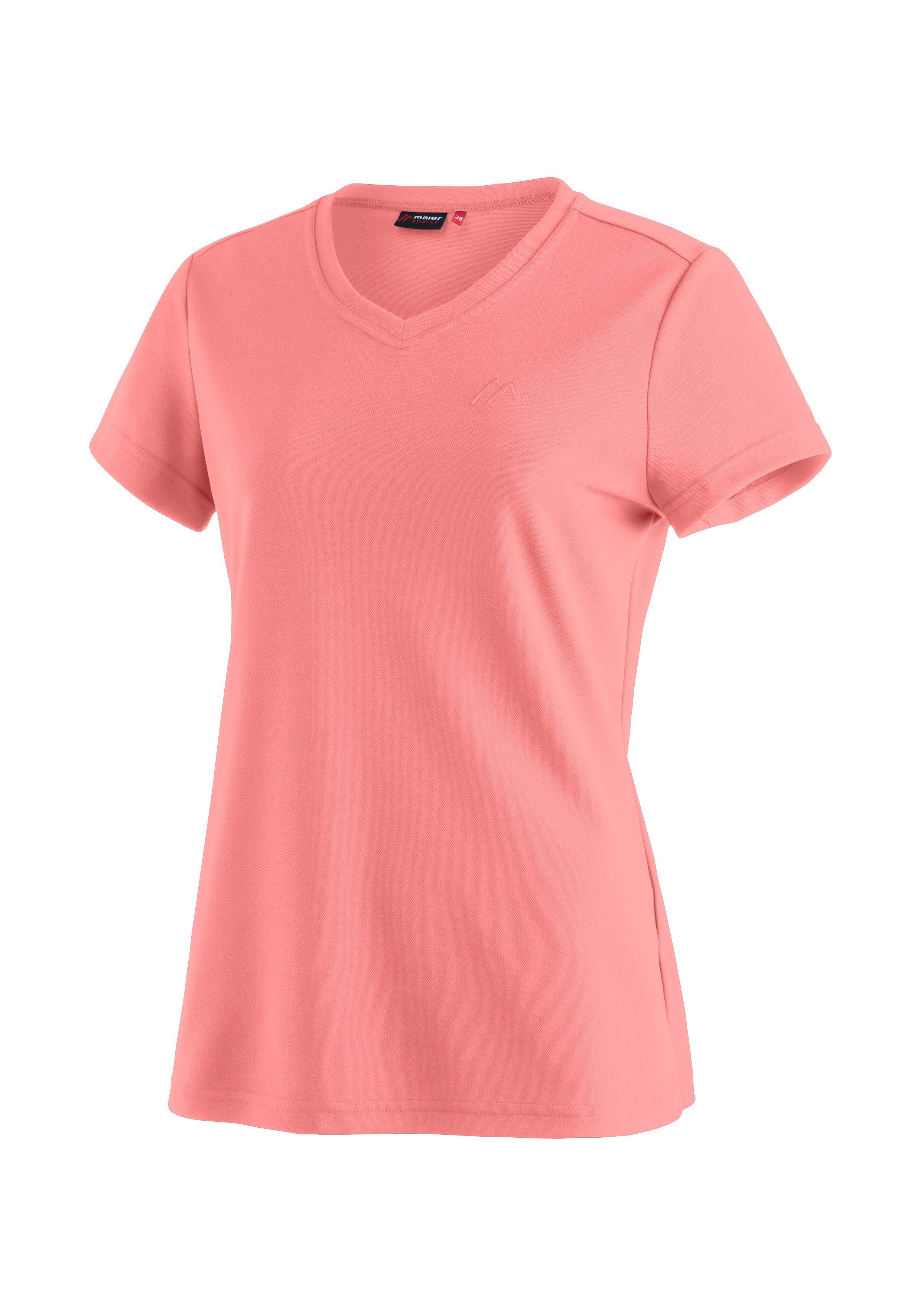 Damen Maier und Funktionsshirt Wandern für perlrosa Sports Kurzarmshirt Freizeit Trudy T-Shirt,