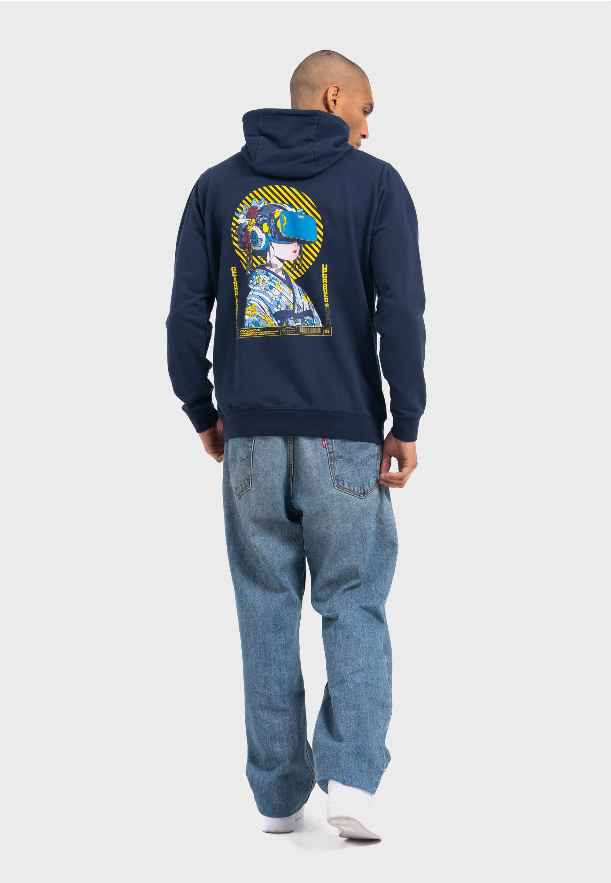 Oldskull Kapuzensweatshirt Asian Virtual Logo Graphic Traditionelles fernös günstig online kaufen