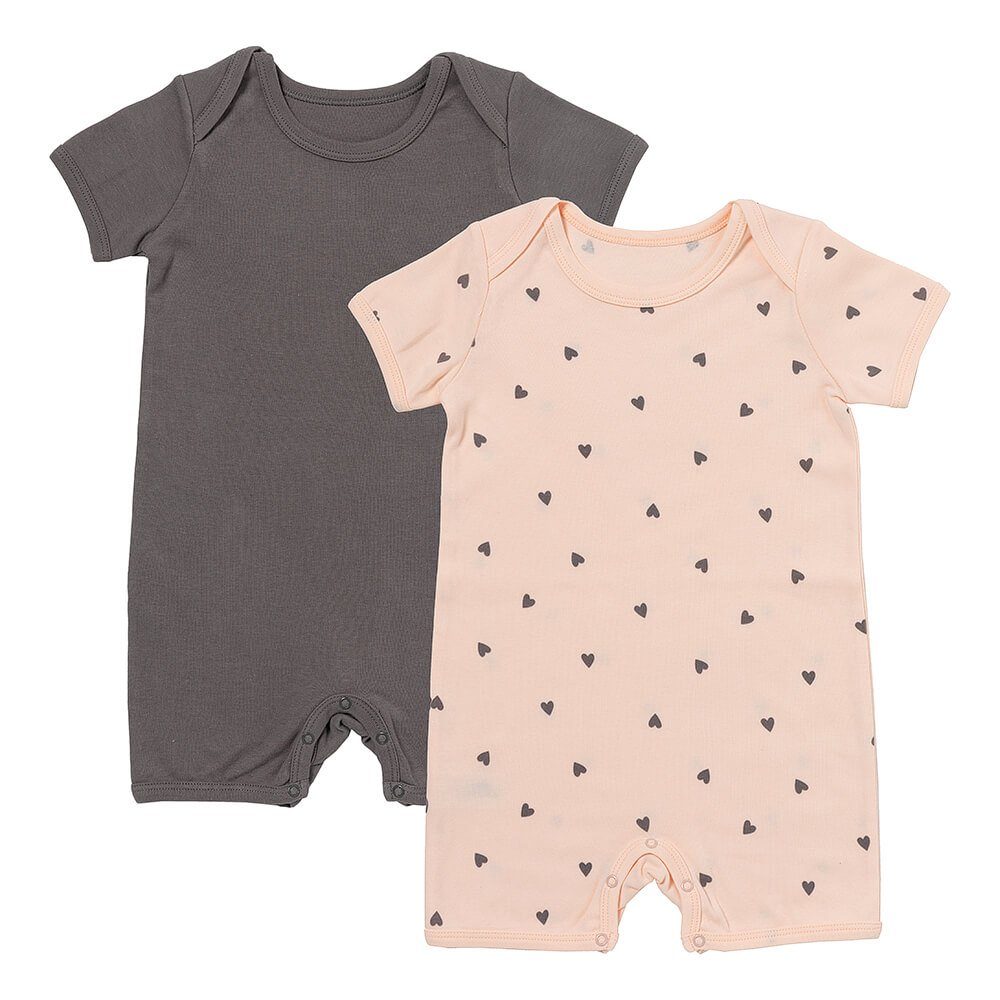 Schlummersack Strampler Bio Baby-Strampler kurzarm 2er-Pack OEKO-TEX zertifiziert