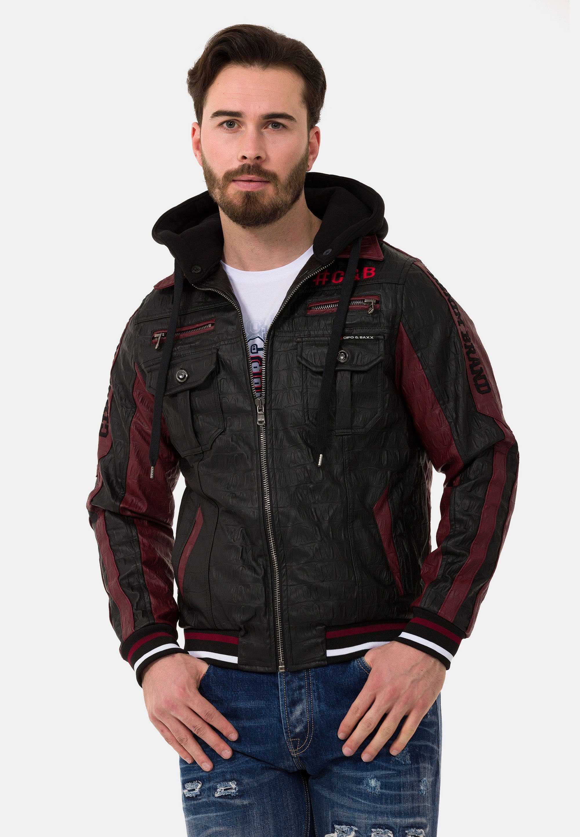 Baxx & extravagantem Outdoorjacke Cipo schwarz Look in