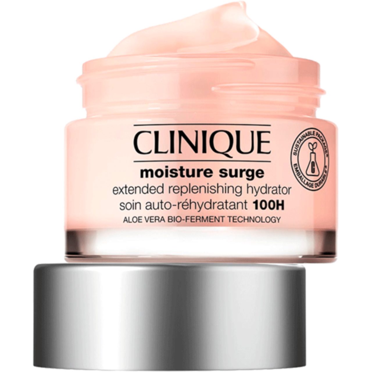 CLINIQUE Nachtcreme Moisture Surge 100H Auto Replenishing Hydrator Aloe Vera Bio Ferment, 100 Stunden Feuchtigkeit