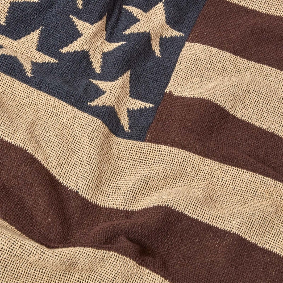 Plaid Überwurf USA-Flagge, 100% Baumwolle, 125 x 150 cm, Homescapes – Bild 3 von 5