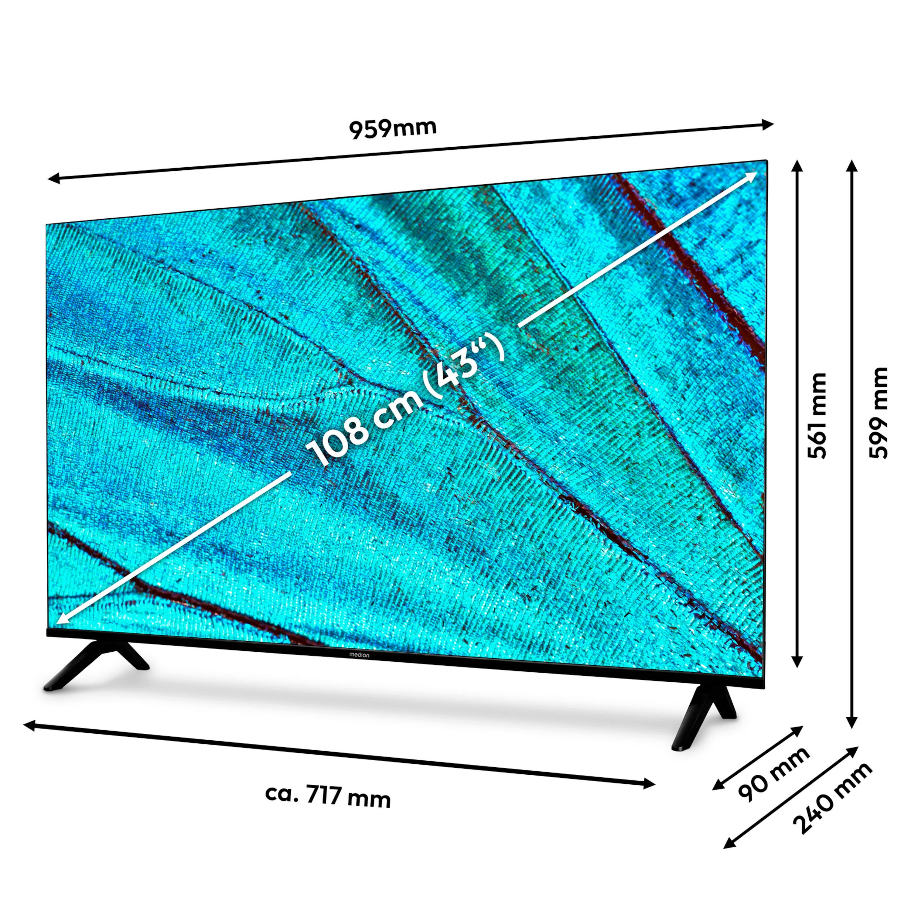 Medion® MD843301 LCD-LED Fernseher (108...
