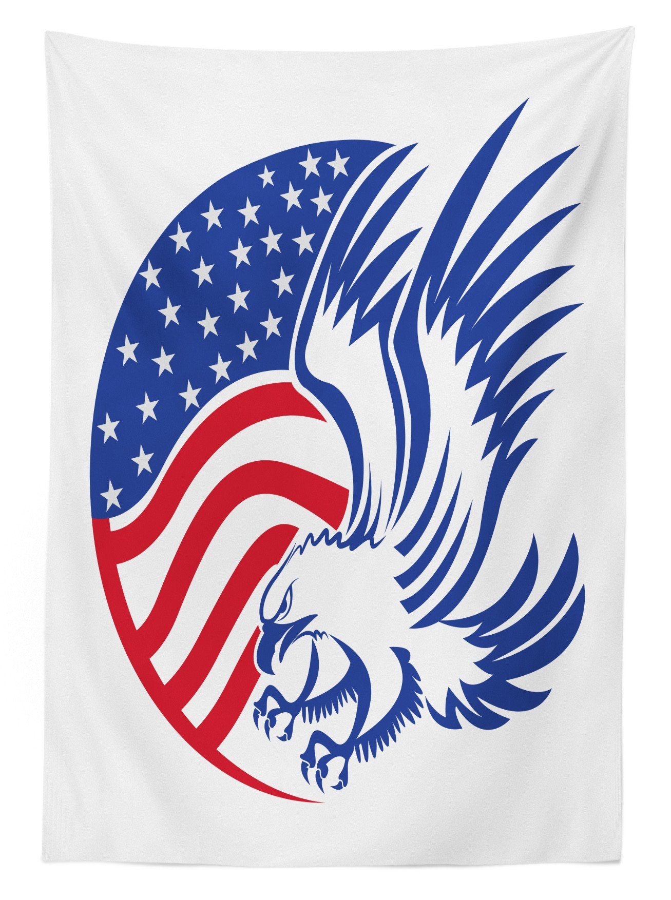 geeignet Klare Abakuhaus Außen American Bald Tischdecke Bereich Eagle-Flagge Farben, Farbfest den Waschbar amerikanisch Für