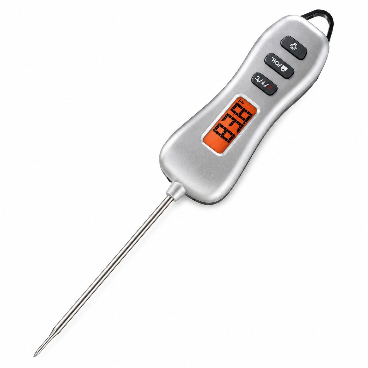 Fyrove Grillthermometer Grill Sondenthermometer, digitales Lebensmittelthermometer, Set, Geeignet für alle Lebensmittel, Präzise Temperaturmessung, Hold-Funktion