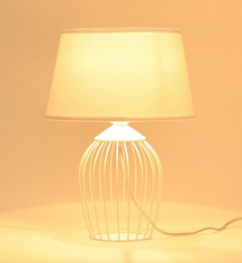 ONZENO Tischleuchte Jasmine Enchanted 1 26x14x14 cm, einzigartiges Design und hochwertige Lampe