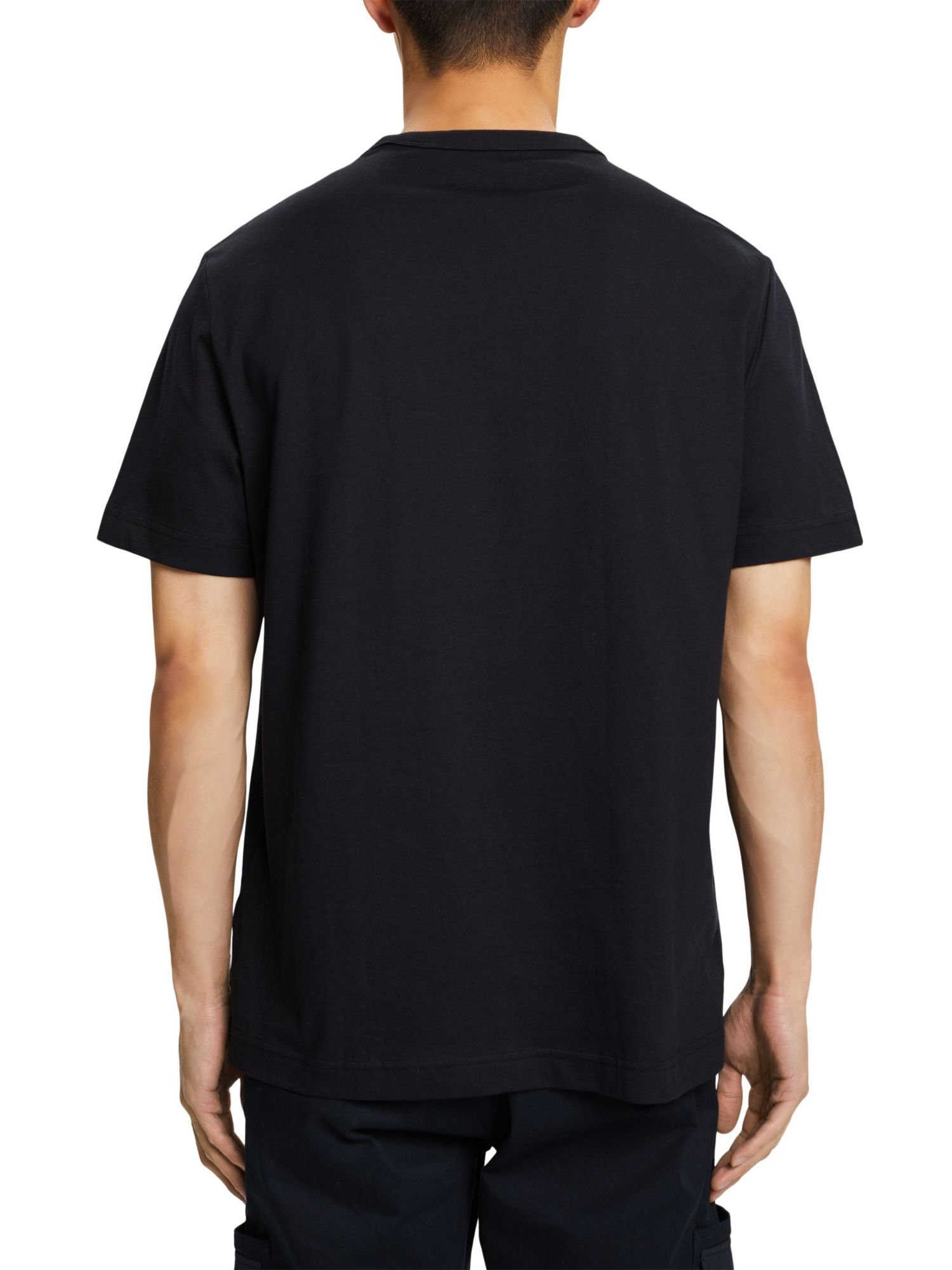 mit BLACK T-Shirt grafischem Logo Esprit T-Shirt (1-tlg)