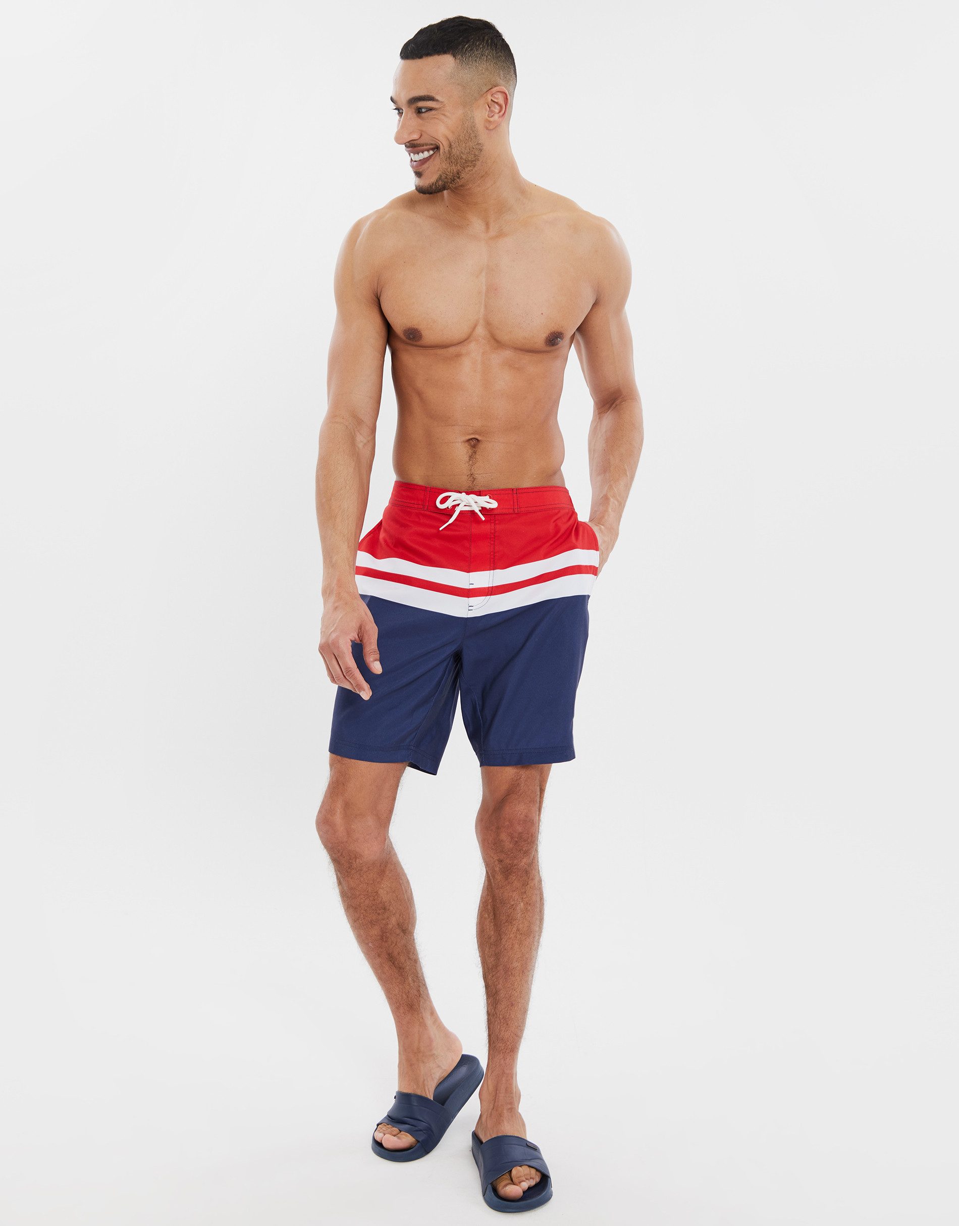 Threadbare Badehose THB Swim Short Kingdom mit schönem Print