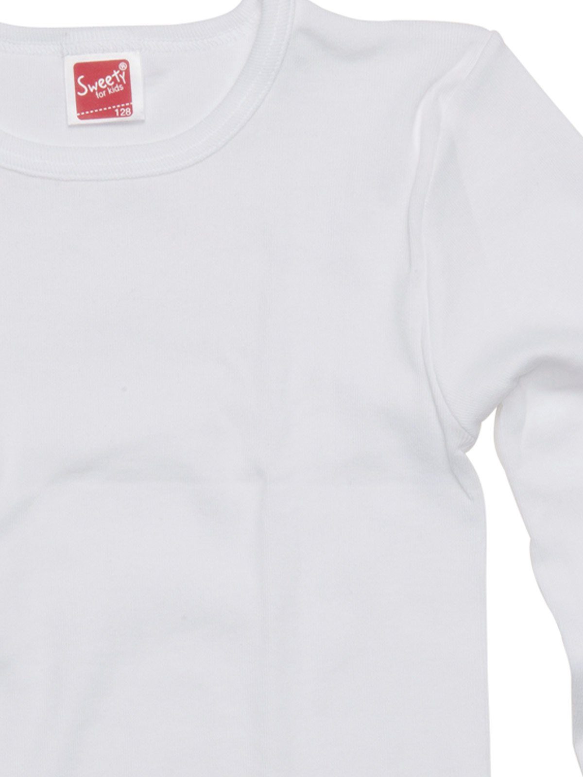 Kids Markenqualität for Kinder Sweety Winterwäsche (Stück, 1-St) Achselhemd Shirt hohe weiss