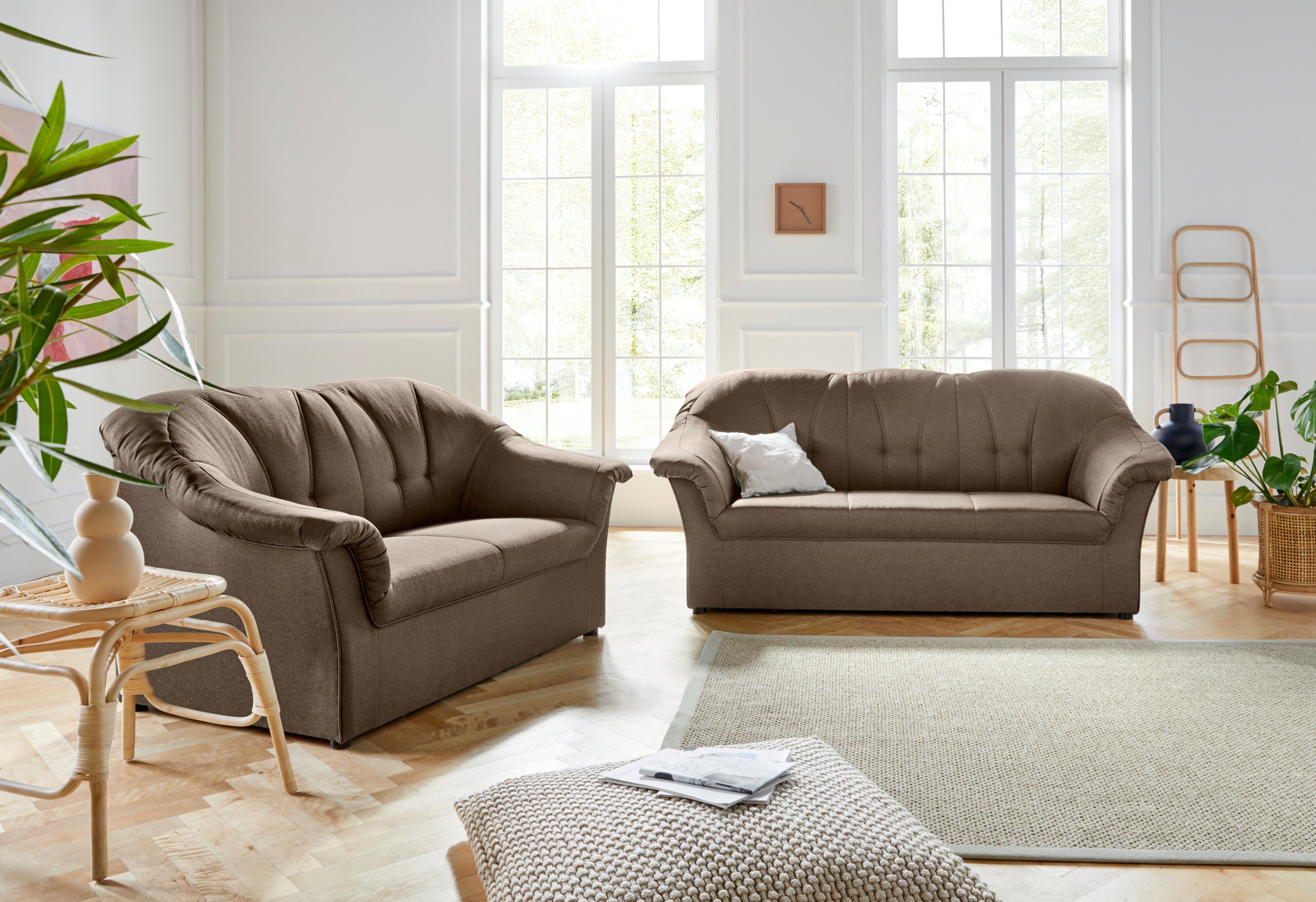 DOMO collection Polstergarnitur Pegnitz, (Set), 3-Sitzer & 2-Sitzer-Set günstig online kaufen