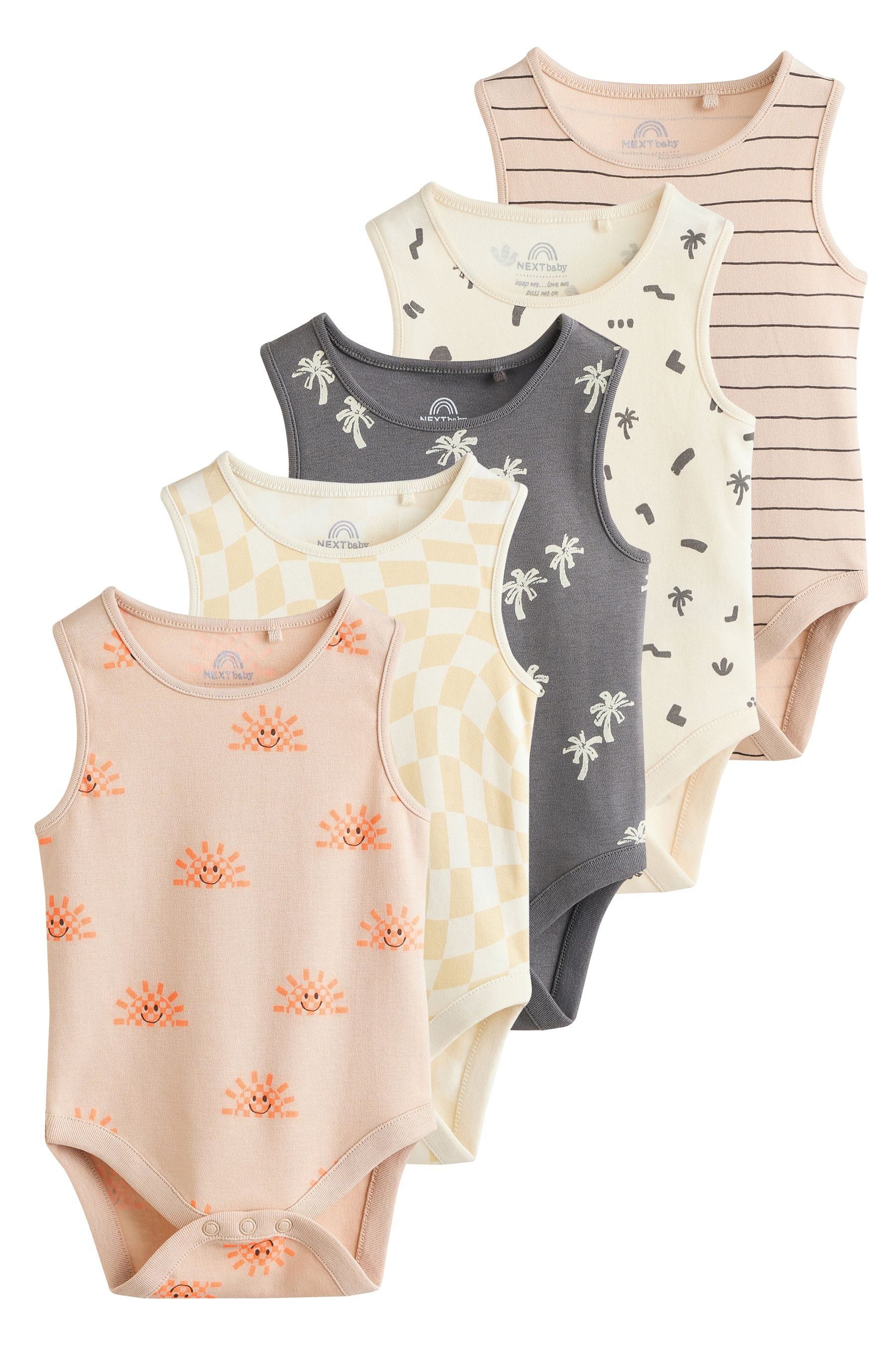 Next Body Trägerbodysuits für Babys im 5er-Pack (5-tlg)