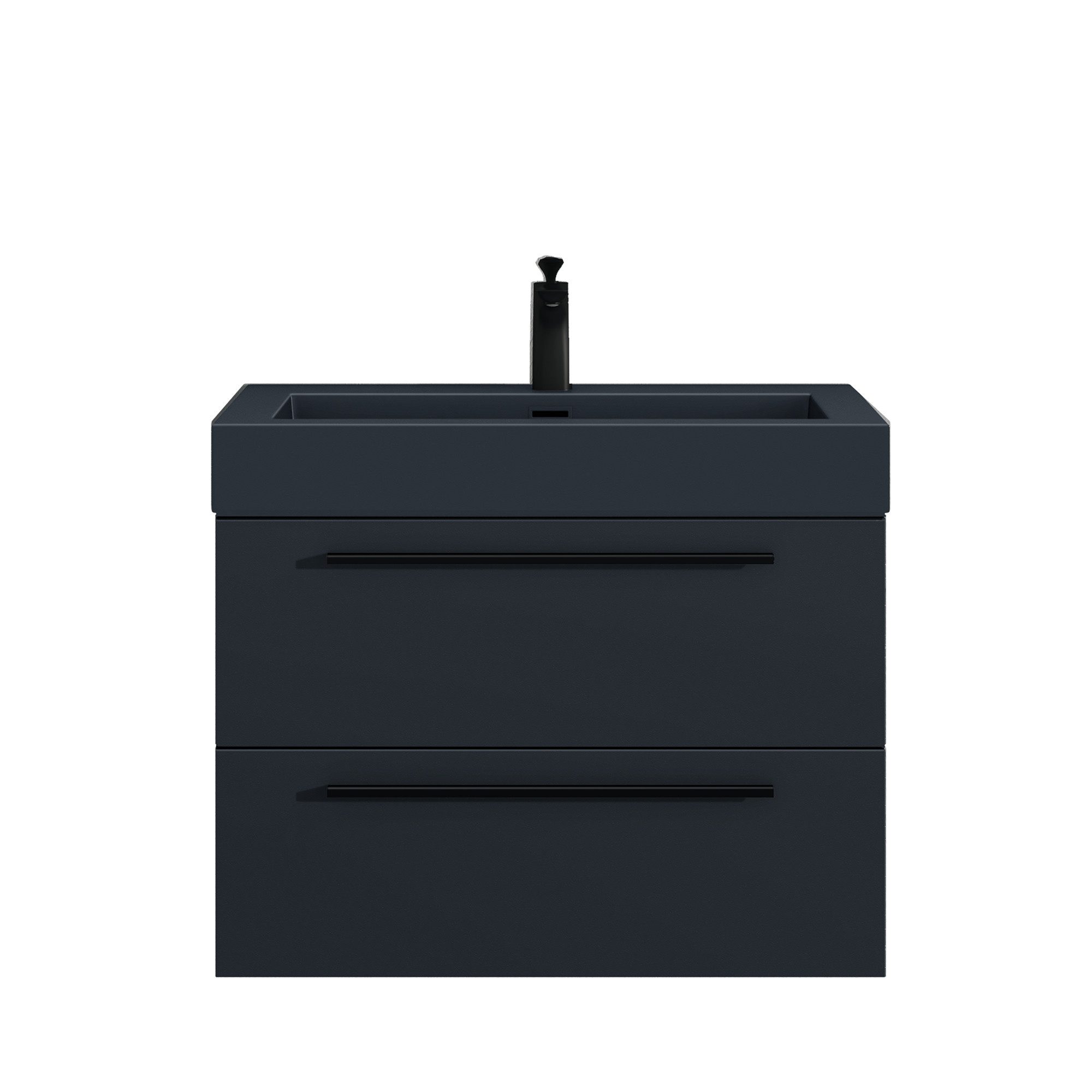 doporro Badmöbel-Set Design Badmöbel Set 2 Schubladen mit SoftClose Quadrat günstig online kaufen