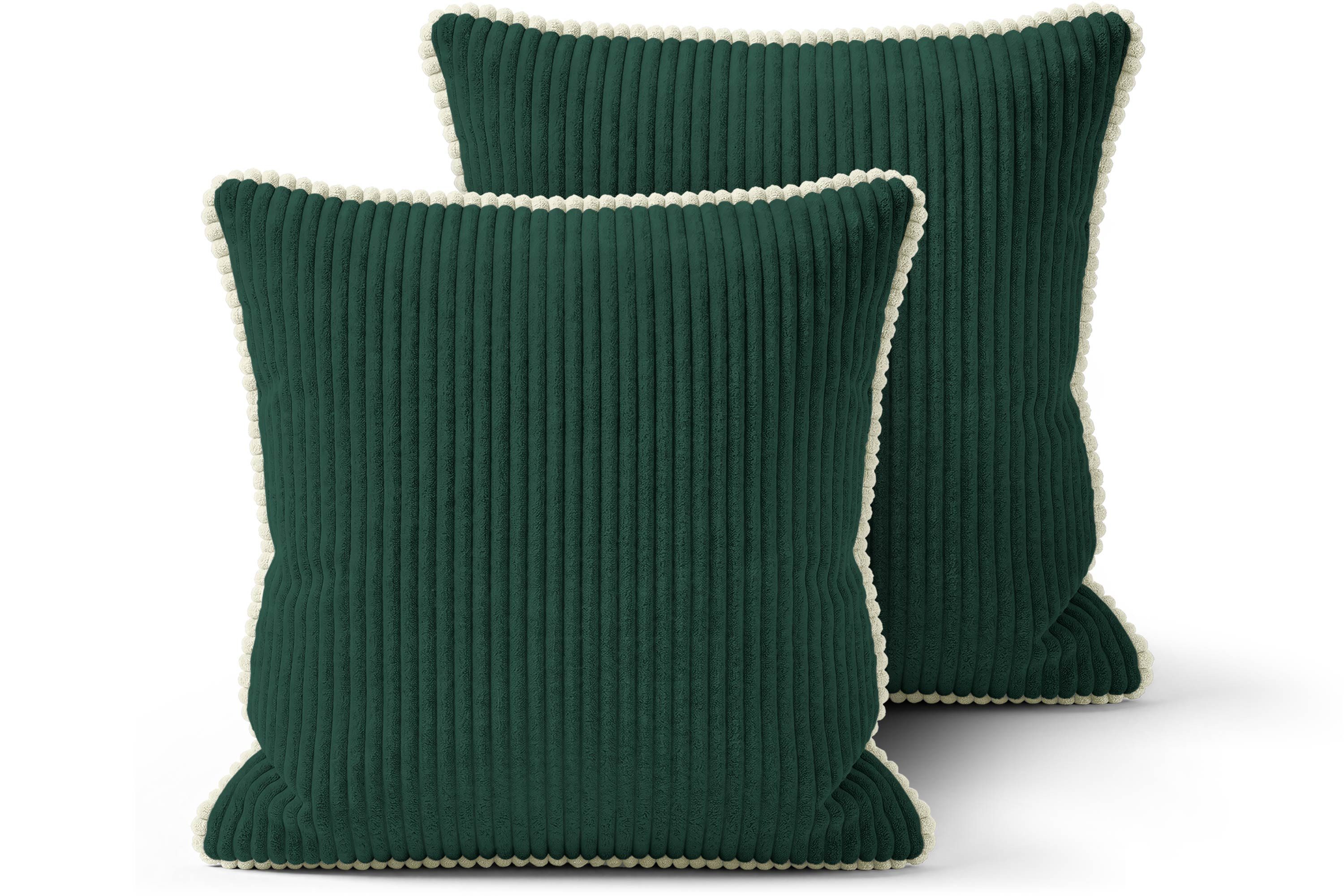 Amilian Dekokissen Sofakissen Couchkissen mit Füllung, 2er-Set, weich und formstabil