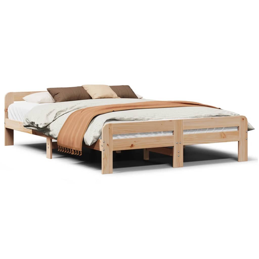 vidaXL Bett Massivholzbett ohne Matratze 150x200 günstig online kaufen