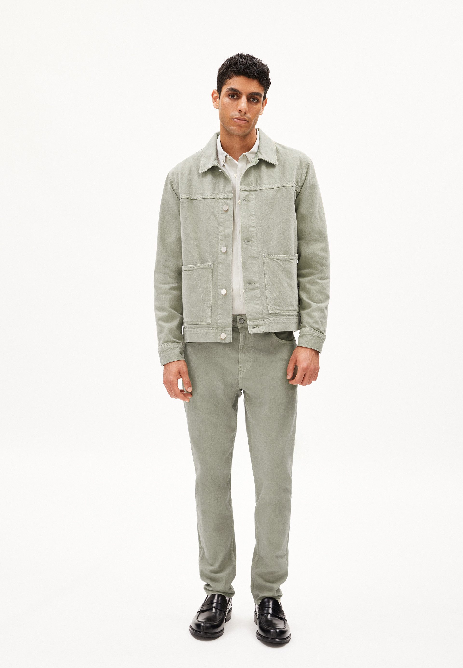 Armedangels Blouson EVAAN Jeansjacke aus recycelter Baumwolle Regular Fit