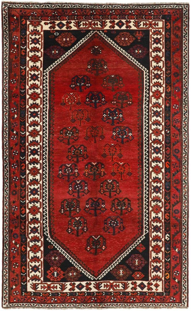 Orientteppich Shiraz 163x266 Handgeknüpfter Orientteppich / Perserteppich, Nain Trading, rechteckig, Höhe: 10 mm