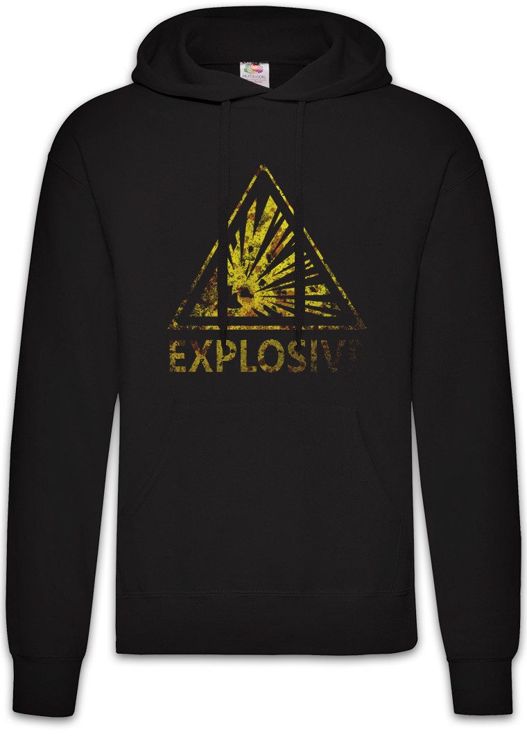 Hoodie Caution Explosive Vintage Logo Sign Herren Hoodie Warning Danger
