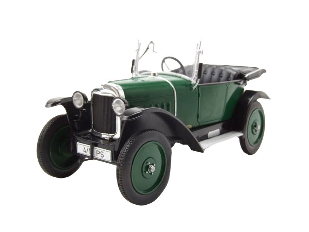 Modellauto Opel 4/12 PS Laubfrosch RHD 1924 grün schwarz