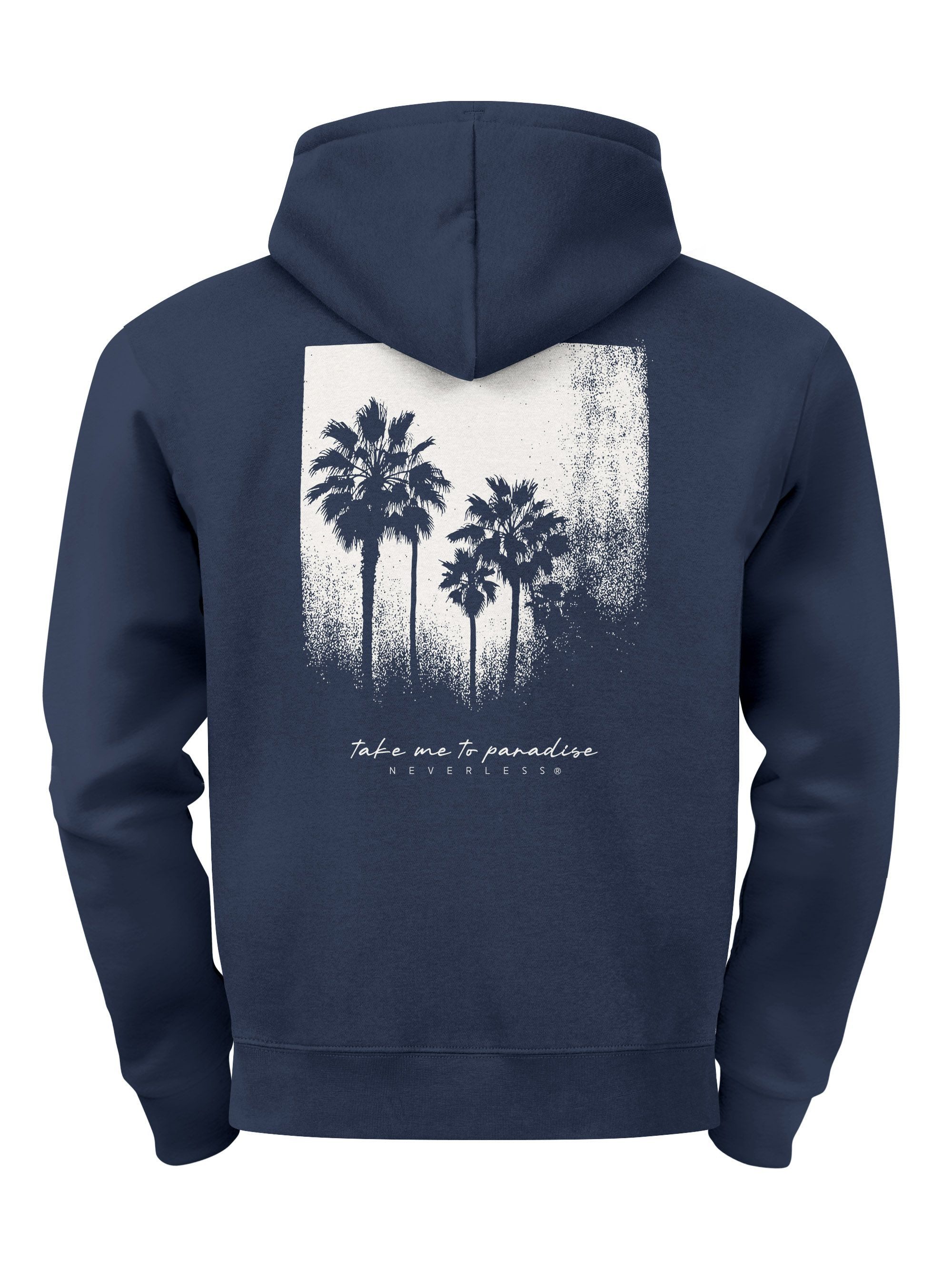 Neverless Hoodie Herren Hoodie Backprint Take günstig online kaufen